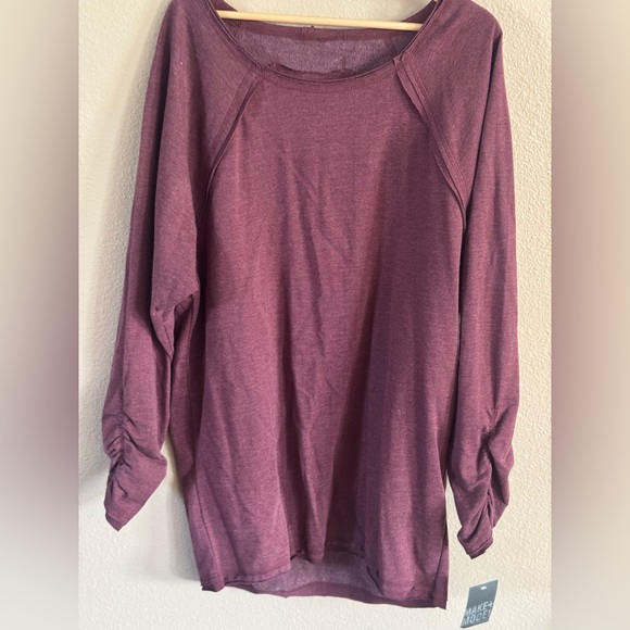 Make + Model Women's Plum Crewneck Sweater - Picture 1 of 9